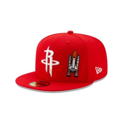 Red Houston Rockets Hat - New Era NBA Team Describe 59FIFTY Fitted Caps USA2054176